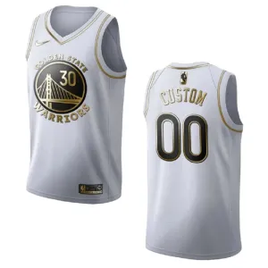 Maglia Golden State Warriors Personalizzata Golden Edition Swingman Bianco - Uomo