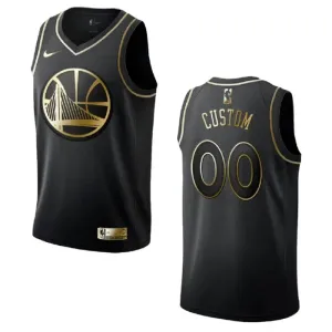 Maglia Golden State Warriors Personalizzata Golden Edition Swingman Nero - Uomo