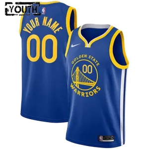 Maglia Golden State Warriors Personalizzata Icon Edition Swingman Blu - Bambino