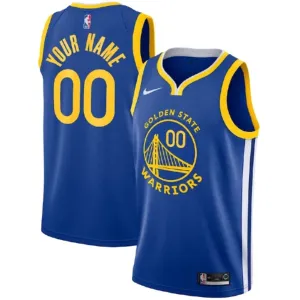 Maglia Golden State Warriors Personalizzata Icon Edition Swingman Blu - Uomo