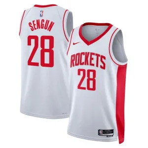 Maglia Houston Rockets Alperen Sengun 28 Association Edition Swingman Bianco - Uomo
