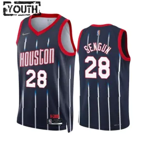 Maglia Houston Rockets Alperen Sengun 28 City Edition 2022-23 Swingman Navy - Bambino Maglia Houston Rockets Alperen Sengun 28 City Edition 2022-23 Swingman Navy - Bambino