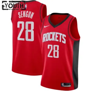 Maglia Houston Rockets Alperen Sengun 28 Icon Edition Swingman Rosso - Bambino