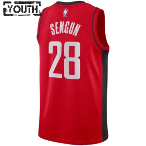 Maglia Houston Rockets Alperen Sengun 28 Icon Edition Swingman Rosso - Bambino