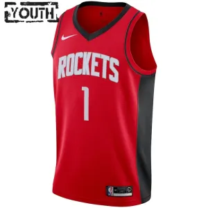 Maglia Houston Rockets Jabari Smith JR 1 Icon Edition Swingman Rosso - Bambino