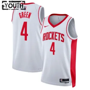 Maglia Houston Rockets Jalen Green 0 Association Edition Swingman Bianco - Bambino
