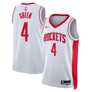 Maglia Houston Rockets Jalen Green 0 Association Edition Swingman Bianco - Uomo