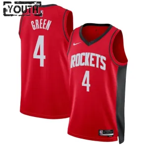 Maglia Houston Rockets Jalen Green 0 Icon Edition Swingman Rosso - Bambino