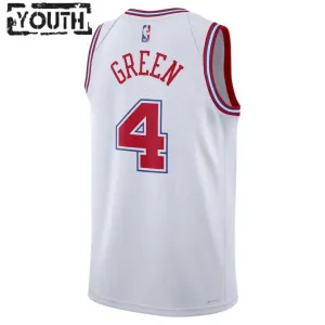 Maglia Houston Rockets Jalen Green 4 City Edition 2023-24 Swingman Bianco - Bambino