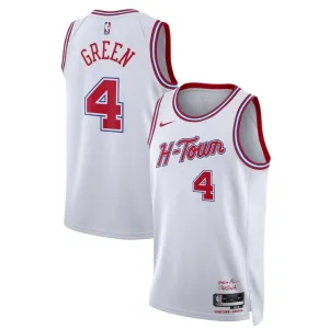 Maglia Houston Rockets Jalen Green 4 City Edition 2023-24 Swingman Bianco - Uomo