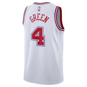 Maglia Houston Rockets Jalen Green 4 City Edition 2023-24 Swingman Bianco - Uomo