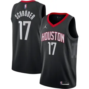 Maglia Houston Rockets Jordan Dennis Schroder 17 Statement Edition Swingman Nero - Uomo
