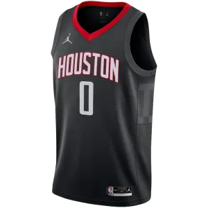 Maglia Houston Rockets Jordan Jalen Green 0 Statement Edition Swingman Nero - Uomo