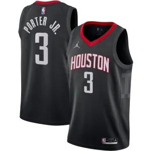 Maglia Houston Rockets Jordan Kevin Porter JR 3 Statement Edition Swingman Nero - Uomo