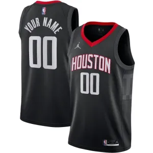 Maglia Houston Rockets Jordan Personalizzata Statement Edition Swingman Nero - Uomo