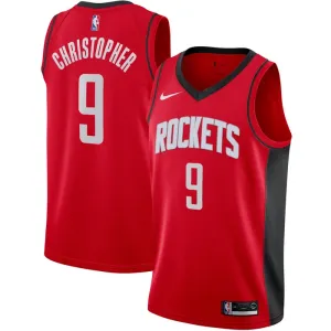 Maglia Houston Rockets Josh Christopher 9 Icon Edition Swingman Rosso - Uomo
