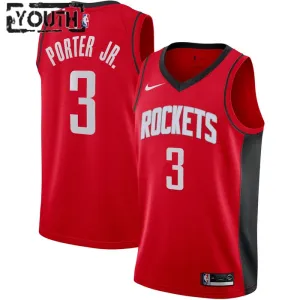 Maglia Houston Rockets Kevin Porter JR 3 Icon Edition Swingman Rosso - Bambino