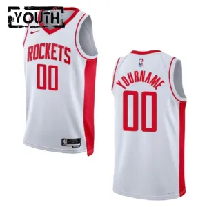Maglia Houston Rockets Personalizzata Association Edition Swingman Bianco - Bambino Maglia Houston Rockets Personalizzata Association Edition Swingman Bianco - Bambino