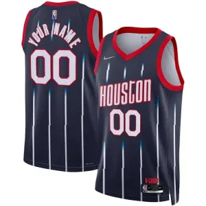 Maglia Houston Rockets Personalizzata City Edition 2022-23 Swingman Navy - Uomo Maglia Houston Rockets Personalizzata City Edition 2022-23 Swingman Navy - Uomo