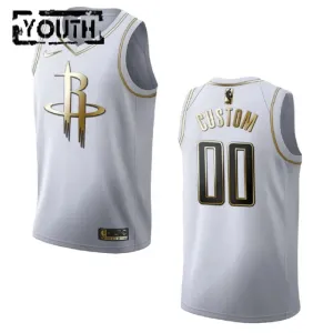 Maglia Houston Rockets Personalizzata Golden Edition Swingman Bianco - Bambino