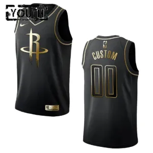 Maglia Houston Rockets Personalizzata Golden Edition Swingman Nero - Bambino