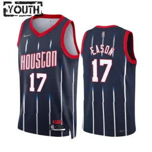 Maglia Houston Rockets Tari Eason 17 City Edition 2022-23 Swingman Navy - Bambino Maglia Houston Rockets Tari Eason 17 City Edition 2022-23 Swingman Navy - Bambino