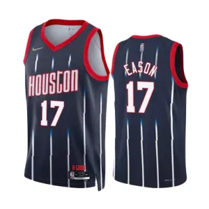 Maglia Houston Rockets Tari Eason 17 City Edition 2022-23 Swingman Navy - Uomo Maglia Houston Rockets Tari Eason 17 City Edition 2022-23 Swingman Navy - Uomo