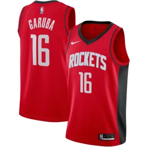 Maglia Houston Rockets Usman Garuba 16 Icon Edition Swingman Rosso - Uomo