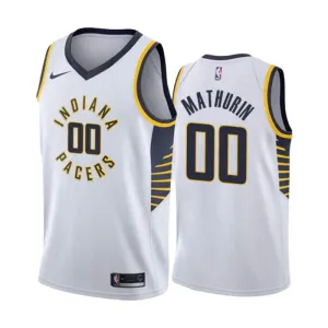 Maglia Indiana Pacers Bennedict Mathurin 00 Association Edition Swingman Bianco - Uomo Maglia Indiana Pacers Bennedict Mathurin 00 Association Edition Swingman Bianco - Uomo