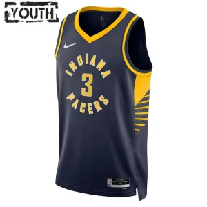 Maglia Indiana Pacers Chris Duarte 3 Icon Edition Swingman Navy - Bambino