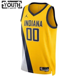 Maglia Indiana Pacers Jordan Bennedict Mathurin 00 Statement Edition Swingman Navy - Bambino