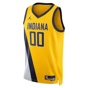Maglia Indiana Pacers Jordan Bennedict Mathurin 00 Statement Edition Swingman Navy - Uomo