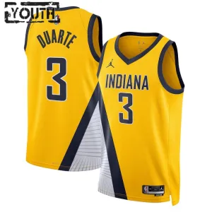 Maglia Indiana Pacers Jordan Chris Duarte 3 Statement Edition Swingman Navy - Bambino