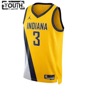 Maglia Indiana Pacers Jordan Chris Duarte 3 Statement Edition Swingman Navy - Bambino