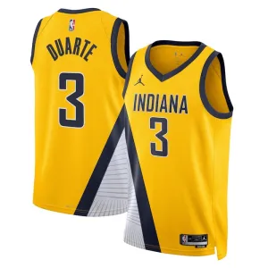 Maglia Indiana Pacers Jordan Chris Duarte 3 Statement Edition Swingman Navy - Uomo