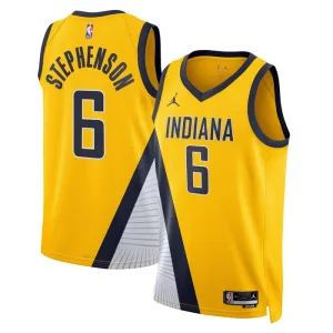 Maglia Indiana Pacers Jordan Lance Stephenson 6 Statement Edition Swingman Navy - Uomo