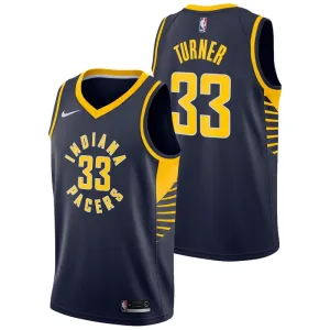 Maglia Indiana Pacers Myles Turner 33 Icon Edition Swingman Navy - Uomo