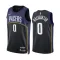 Maglia Indiana Pacers Tyrese Haliburton 0 Black City Edition 2022-23 Swingman Navy - Uomo