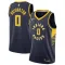 Maglia Indiana Pacers Tyrese Haliburton 0 Icon Edition Swingman Navy - Uomo