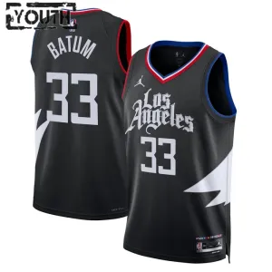 Maglia LA Clippers Jordan Nicolas Batum 33 Statement Edition Swingman Nero - Bambino Maglia LA Clippers Jordan Nicolas Batum 33 Statement Edition Swingman Nero - Bambino
