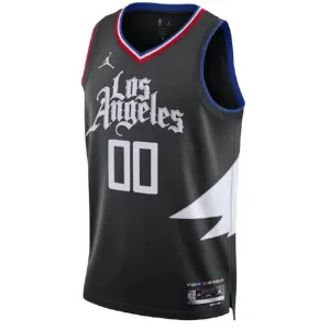 Maglia LA Clippers Jordan Personalizzata Statement Edition Swingman Nero - Uomo