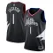 Maglia LA Clippers Jordan Reggie Jackson 1 Statement Edition Swingman Nero - Uomo