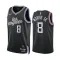Maglia LA Clippers Marcus Morris SR 8 City Edition 2022-23 Swingman Nero - Uomo