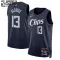 Maglia LA Clippers Paul George City Edition 2023-24 Swingman Navy - Bambino