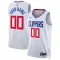 Maglia LA Clippers Personalizzata Association Edition Swingman Bianco - Uomo