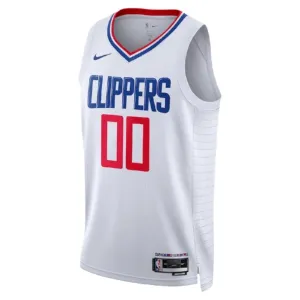 Maglia LA Clippers Personalizzata Association Edition Swingman Bianco - Uomo