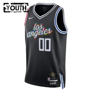 Maglia LA Clippers Personalizzata City Edition 2022-23 Swingman Nero - Bambino