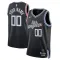 Maglia LA Clippers Personalizzata City Edition 2022-23 Swingman Nero - Uomo