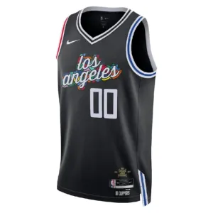 Maglia LA Clippers Personalizzata City Edition 2022-23 Swingman Nero - Uomo