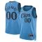 Maglia LA Clippers Personalizzata City Edition 2024-25 Swingman Blu - Uomo